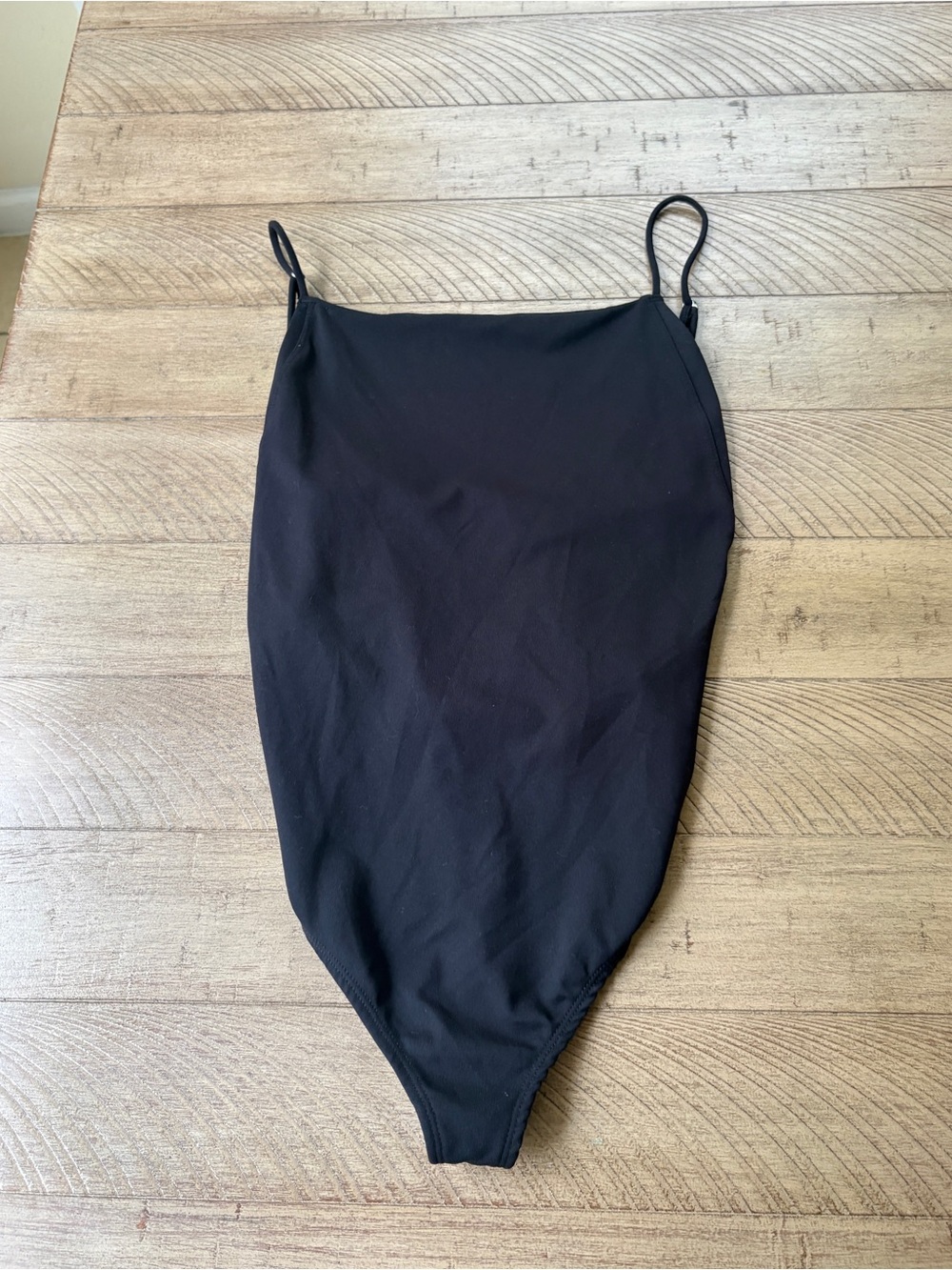 Free People Black Bandeau Bodysuit with Thin Straps